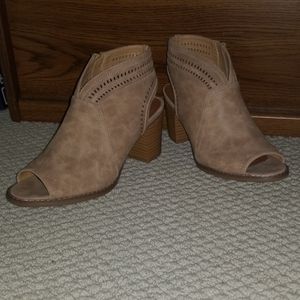 Ruff Hewn Peep Toe Booties